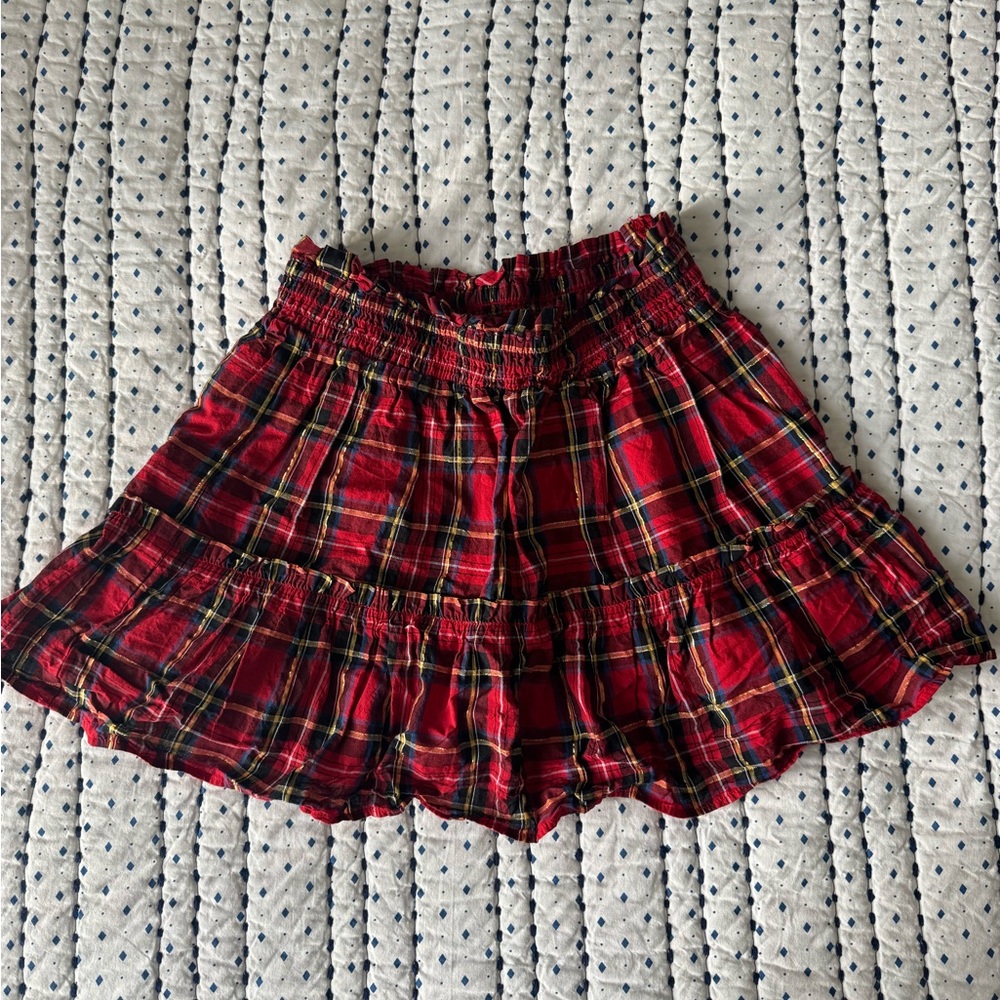 Crewcuts (JCrew) Red Plaid Skirt